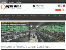 Tablet Screenshot of hyattgunstore.com